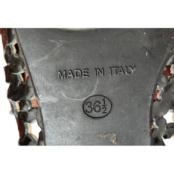 Jimmy Choo Laser Cut Pointed Toe Flats Black Patent Leather Shoes Size 36.5 - Picture 9 of 12